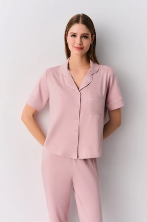 Misty Gömlek Yaka Pijama Takımı