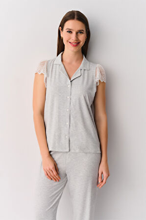 Suwen Nancy Maskülen Pijama Takımı