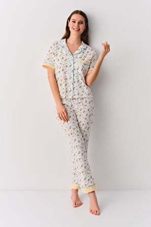 Suwen Cinzia Maskülen Pijama Takımı