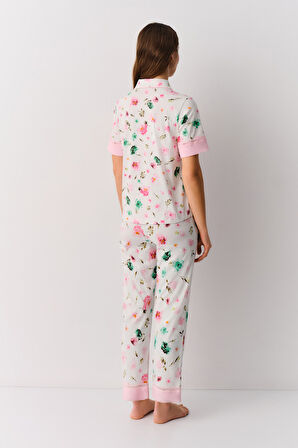 Suwen Flora Maskülen Pijama Takımı