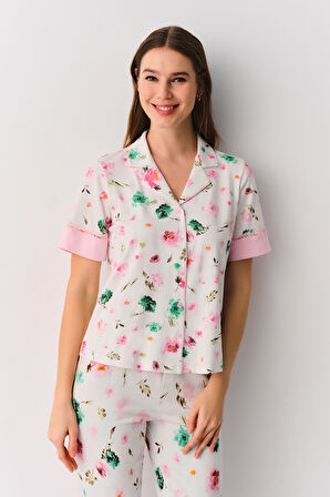 Suwen Flora Maskülen Pijama Takımı