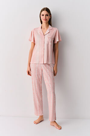 Suwen Lady Maskülen Pijama Takımı