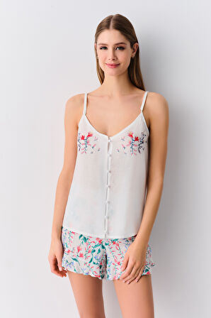 Suwen Tiffany Şort Pijama Takımı
