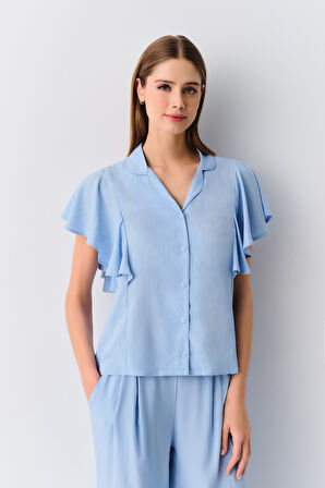 Suwen Cream Maskülen Pijama Takımı