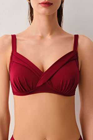 Suwen Kaplı Bantlı Toparlayıcı Bikini Üst