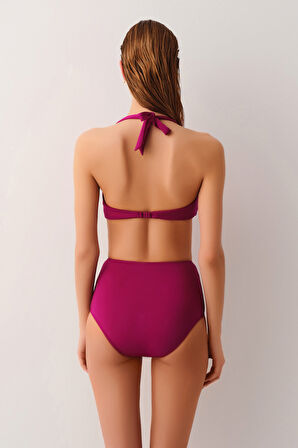 Suwen Kalın Bağcıklı Straplez Bikini Üst