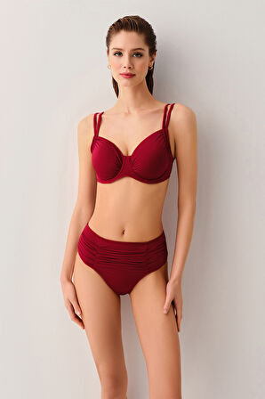 Suwen Balenli Körüklü Toparlayıcı Bikini Üst