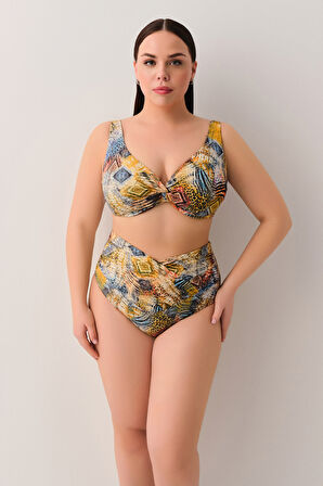 Suwen Freya Önü Burgulu Bikini Üst