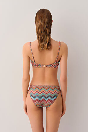 Suwen Wave Aksesuarlı Straplez Bikini Üst