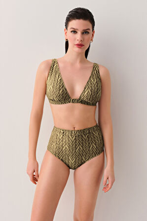 Suwen Montana Yüksek Bel Kemerli Bikini Alt