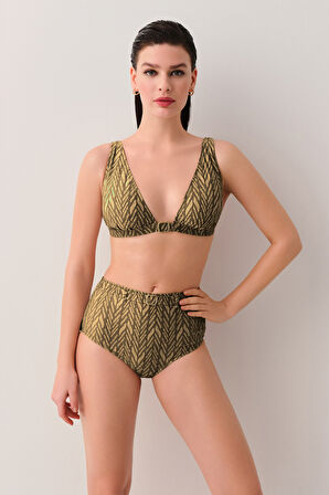 Suwen Montana Yüksek Bel Kemerli Bikini Alt