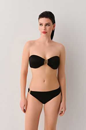 Suwen Noir W Aksesuarlı Detaylı Bikini Üst