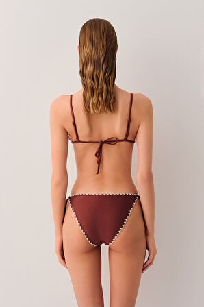 Suwen Cowgirl Aksesuarlı Kroşetalı Bikini Üst