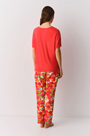 Suwen Reddish Pijama Takımı
