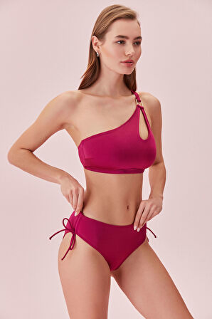 Suwen Yanı Büzgülü Bikini Alt