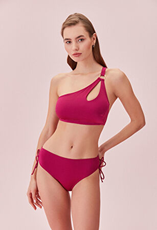 Suwen Yanı Büzgülü Bikini Alt