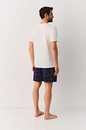 Suwen Sailor Erkek Şort Pijama Takımı