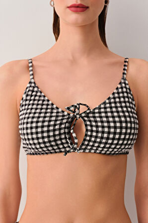 Suwen Chris Ön Bağcıklı Bralet Bikini Üst