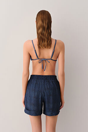 Suwen Denim Plaj Şortu