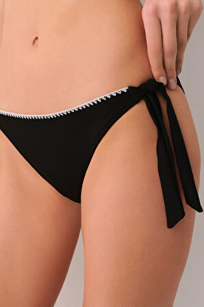 Suwen Lisa Bağcıklı Kroşetalı Bikini Alt
