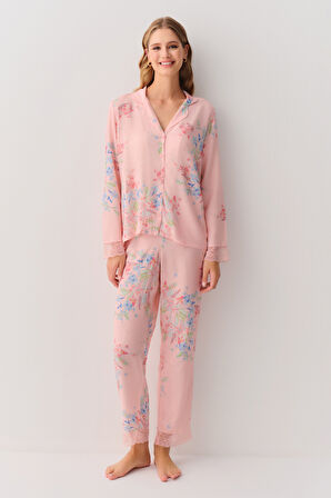 Suwen Flower Maskülen Pijama Takımı