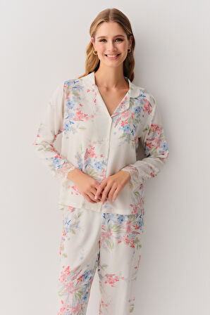 Suwen Flower Maskülen Pijama Takımı