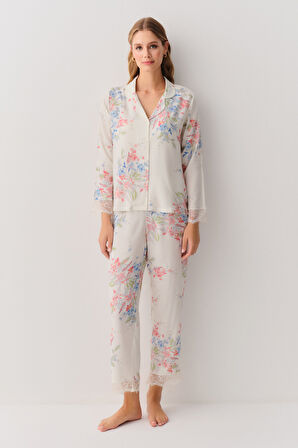 Suwen Flower Maskülen Pijama Takımı