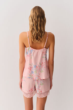 Suwen Flower Şort Pijama Takımı