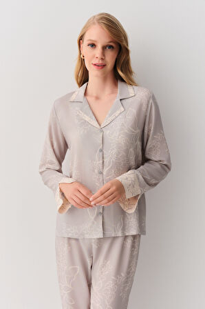 Suwen Sayra Maskülen Pijama Takımı