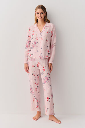 Suwen Romantica Maskülen Pijama Takımı