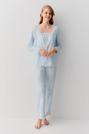 Suwen Sakura Maskülen Pijama Takımı