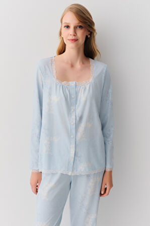 Suwen Sakura Maskülen Pijama Takımı