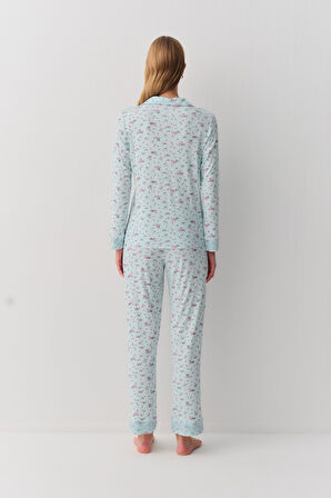 Suwen Young Mother Maskülen Pijama Takımı