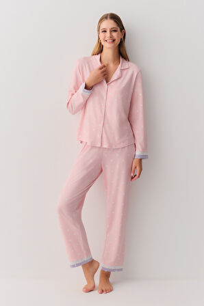 Suwen Pointy Maskülen Pijama Takımı