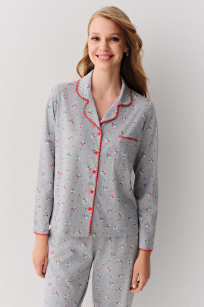 Suwen Nancy Maskülen Pijama Takımı