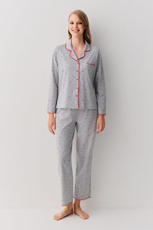 Suwen Nancy Maskülen Pijama Takımı