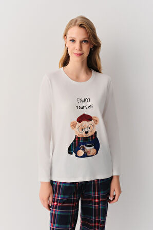 Suwen Teddy Bear Pijama Takımı