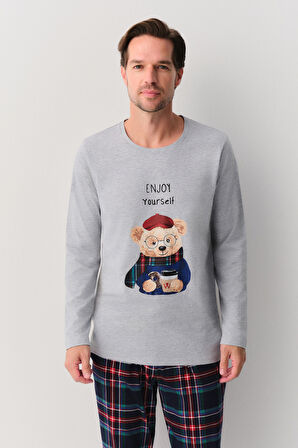 Suwen Teddy Bear Erkek Pijama Takımı