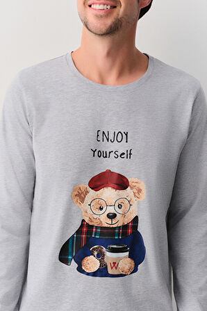 Suwen Teddy Bear Erkek Pijama Takımı
