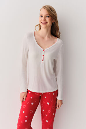 Suwen Love Pijama Takımı