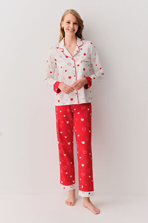 Suwen Love Maskülen Pijama Takımı