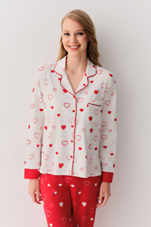 Suwen Love Maskülen Pijama Takımı