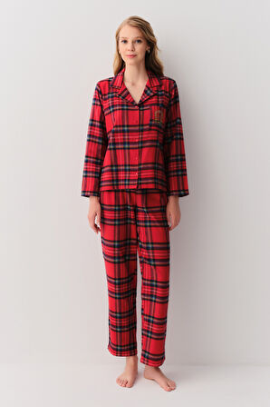 Suwen Lauren Maskülen Pijama Takımı