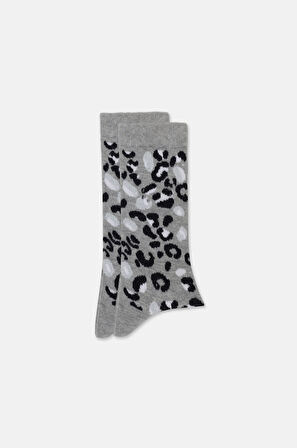 Suwen Leopard Soket Çorap