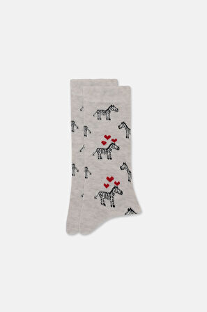 Suwen Zebra Soket Çorap