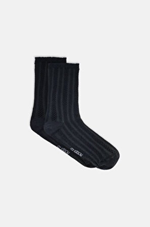 Suwen Cable Pattern Soket Çorap