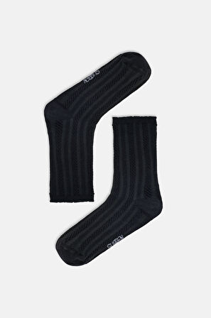 Suwen Cable Pattern Soket Çorap