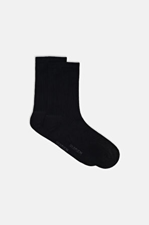 Suwen Ribbed Soket Çorap