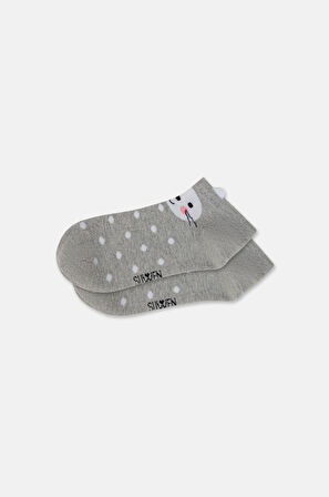 Suwen Bear Dots Patik Çorap