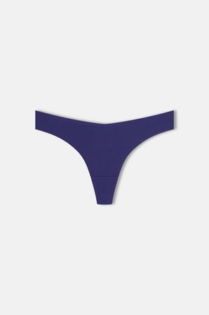 3'lü Pamuklu V Kesim Rib String Külot